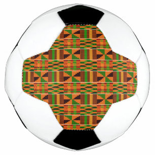 Unique African Orange Classic Kente Football