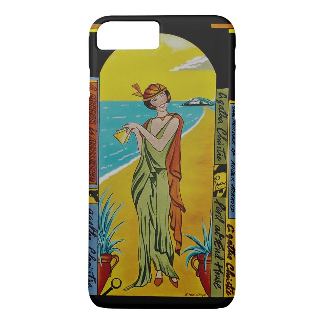 Unique Agatha Christie Art Deco iphone case (Back)