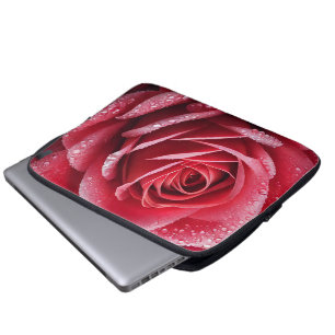 Unique AI-Generated Rose Design Laptop Sleeve