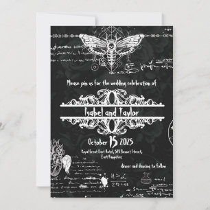Unique Alchemy Gothic Wedding Invitation