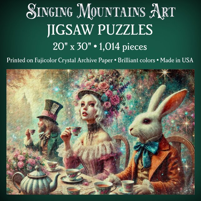 Unique Alice In Wonderland Tea Party Jigsaw Puzzle (Creator Uploaded)