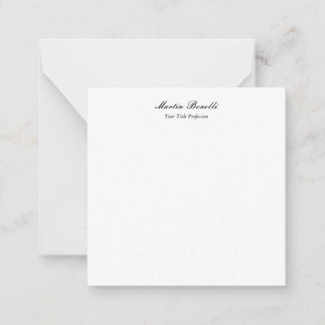 Unique amazing professional calligraphy business card (Front)