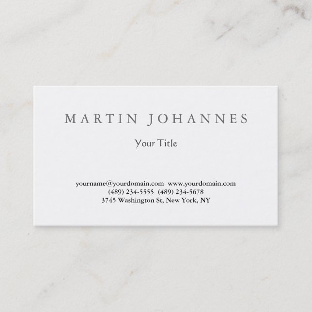 Unique amazing professional design business card (Front)