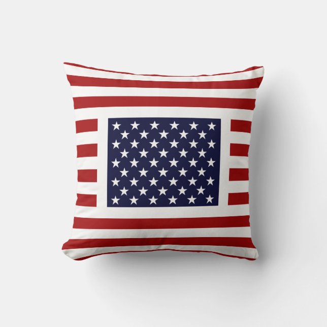 Unique American Flag Pillow - Old Glory design (Front)