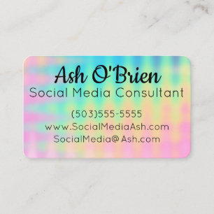 Unique and Colourful Business Card