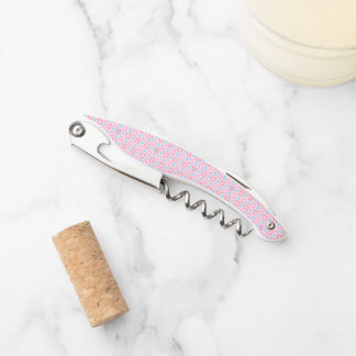 Unique and cute flower check corkscrew