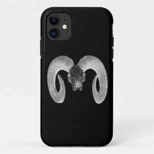 unique and handmade goat skull iPhone 11 case