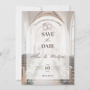 Unique and modern wedding card