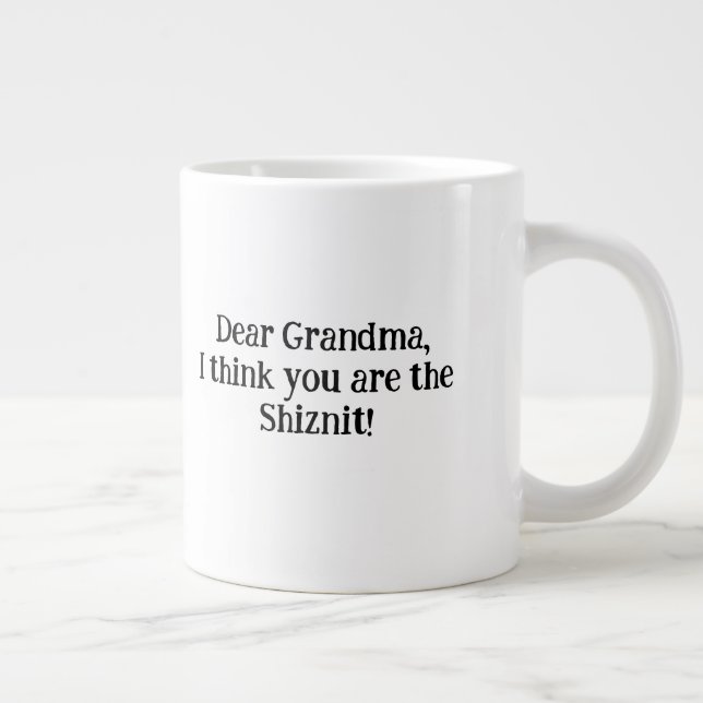 Unique and Perfect gift for Grandma! Large Coffee Mug (Right)