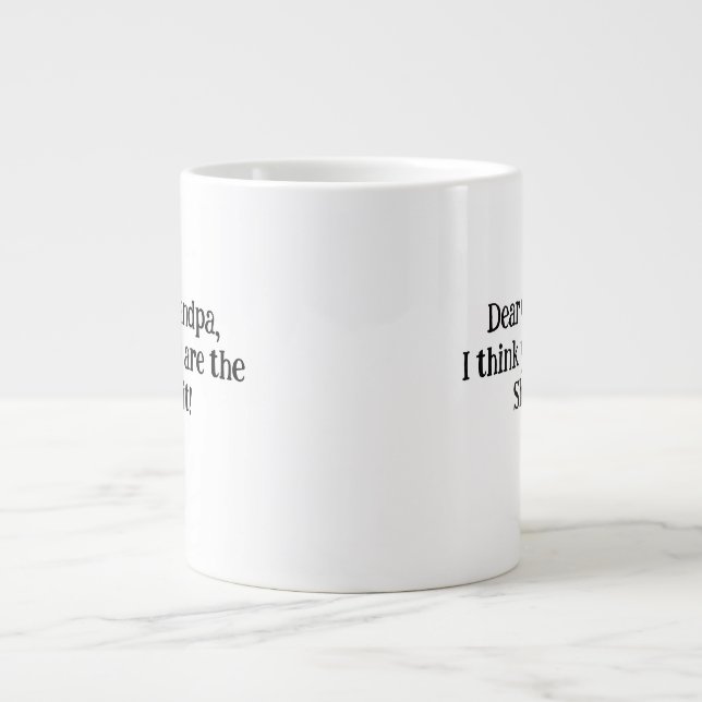 UNIQUE and PERFECT GIFT for Grandpa! Large Coffee Mug (Front)
