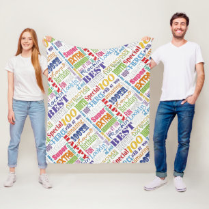 Unique And Special 100th Birthday Party Gifts Fleece Blanket