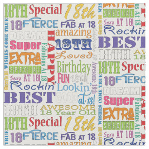 Unique And Special 18th Birthday Party Gifts Fabric