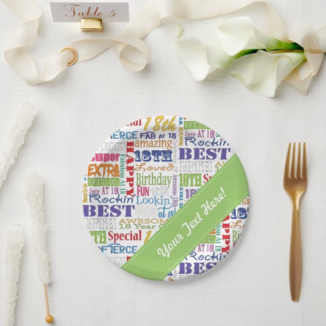 Unique And Special 18th Birthday Party Gifts Paper Plate (Wedding)