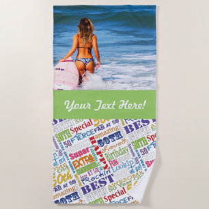 Unique And Special 50th Birthday Party Gifts Beach Towel