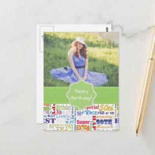 Unique And Special 50th Birthday Party Gifts Postcard
