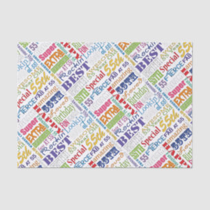 Unique And Special 55th Birthday Party Gifts Tissue Paper