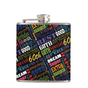 Unique And Special 60th Birthday Party Gifts Hip Flask