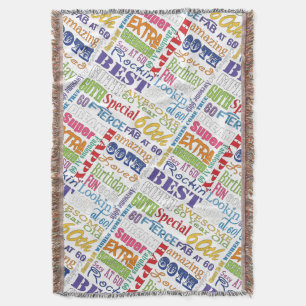 Unique And Special 60th Birthday Party Gifts Throw Blanket