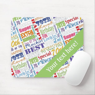 Unique And Special 70th Birthday Party Gifts Mouse Mat
