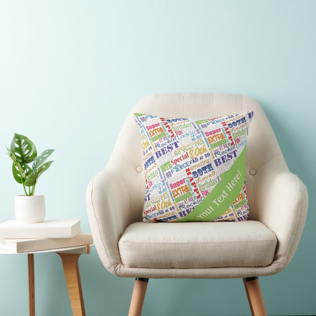 Unique And Special 80th Birthday Party Gifts Cushion (Chair)
