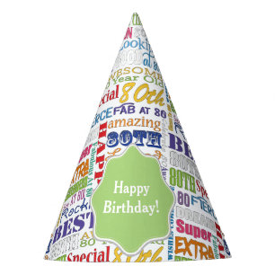 Unique And Special 80th Birthday Party Gifts Hat