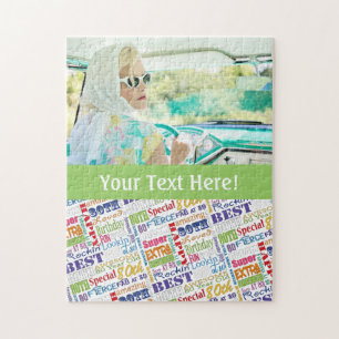 Unique And Special 80th Birthday Party Gifts Jigsaw Puzzle