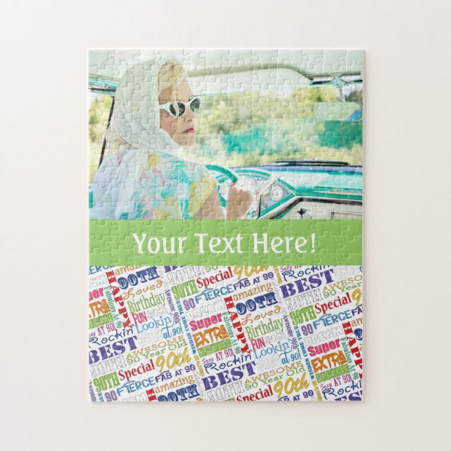 Unique And Special 90th Birthday Party Gifts Jigsaw Puzzle (Vertical)