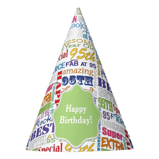 Unique And Special 95th Birthday Party Gifts Hat (Front)
