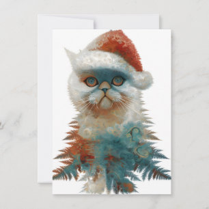 Unique and Unusual Christmas Cards Abstract Cats