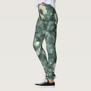 Unique Anemones Sparkle Wear Yoga Leggings