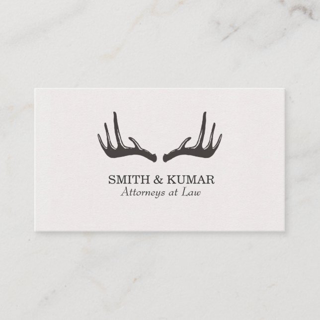 Unique Antlers Business Card (Front)
