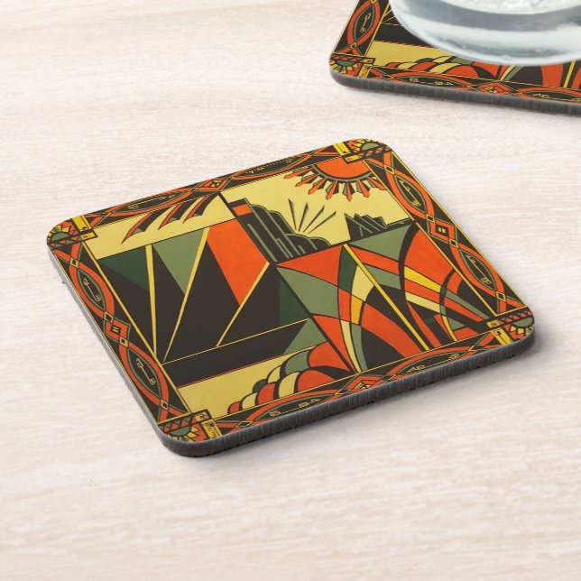 Unique Art Deco Coasters (Left Side)