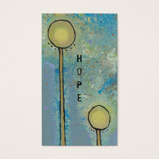 Unique art design fun painting customise your own business card