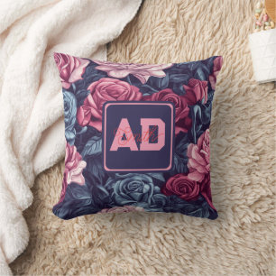 Unique Artisan Rose Family Pillow