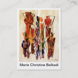 Unique Artistic Business Card for Fine Art Artists