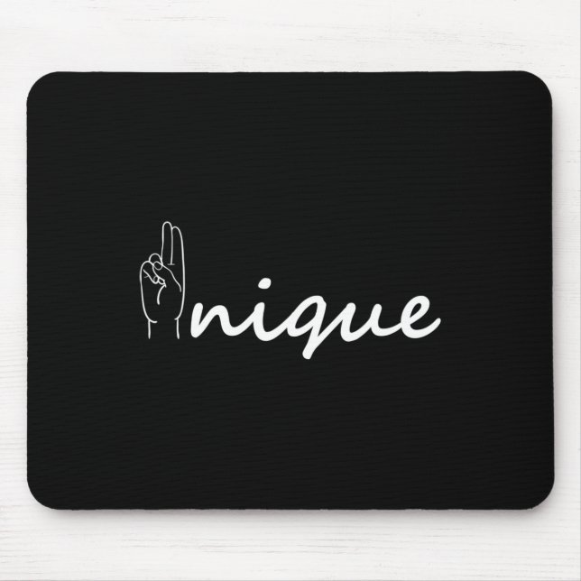 Unique ASL Alphabet American Sing Language ASL Tea Mouse Mat (Front)