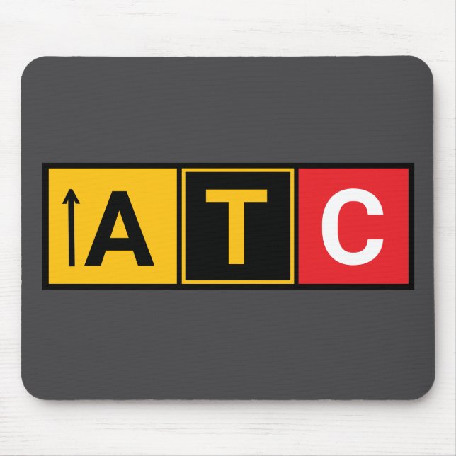 Unique ATC Runway Sign Inspired Mouse Pad (Front)