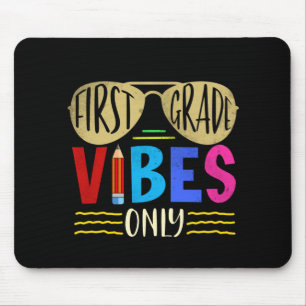 Unique Baby Boys 1st Grade Vibes Back to School Mouse Mat