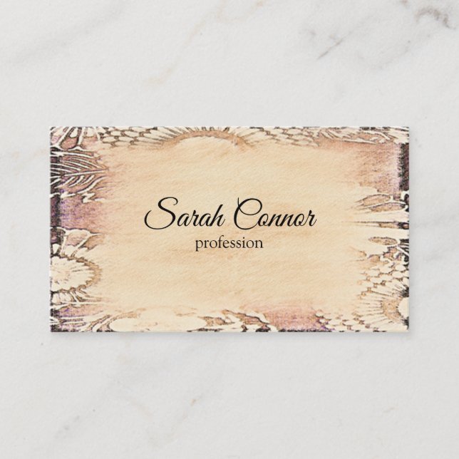 Unique Background Business Card (Front)