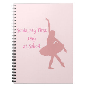 Unique Ballerina Themed School Notebook