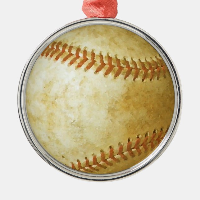 Unique Baseball Christmas Tree Ornament (Front)