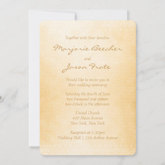Unique Batik Floral Wedding Invitation Brown