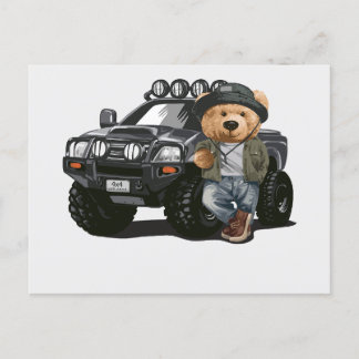 Unique Bear Series-2 Holiday Postcard