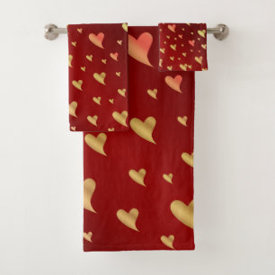 unique, beautiful, colourful, painted pattern a gr bath towel set