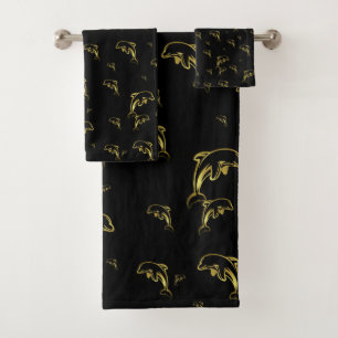 unique, beautiful, colourful, painted pattern a gr bath towel set
