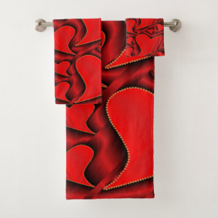 unique, beautiful, colourful, painted pattern a gr bath towel set