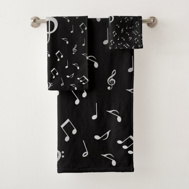 unique, beautiful, colourful, painted pattern a gr bath towel set (Insitu)