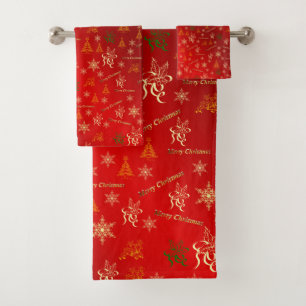 unique, beautiful, colourful, painted pattern a gr bath towel set