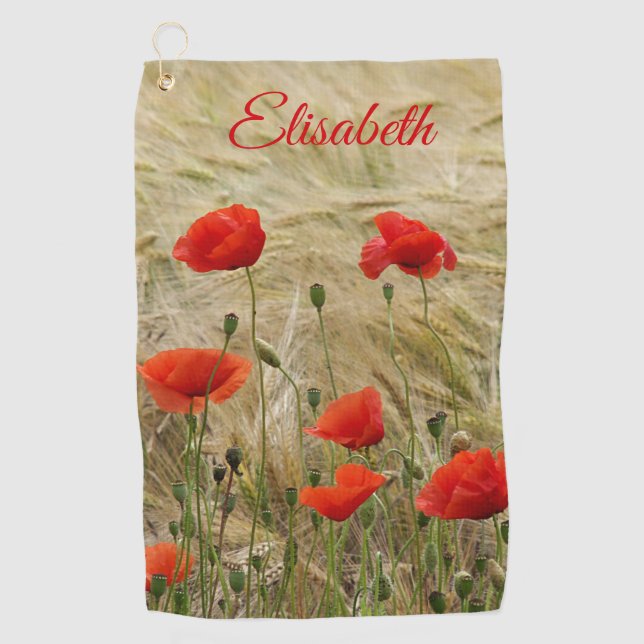 unique, beautiful, colourful, painted pattern a gr golf towel (Front)