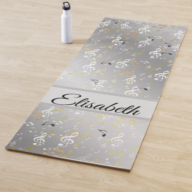 unique, beautiful, colourful, painted pattern a gr yoga mat (In Situ)